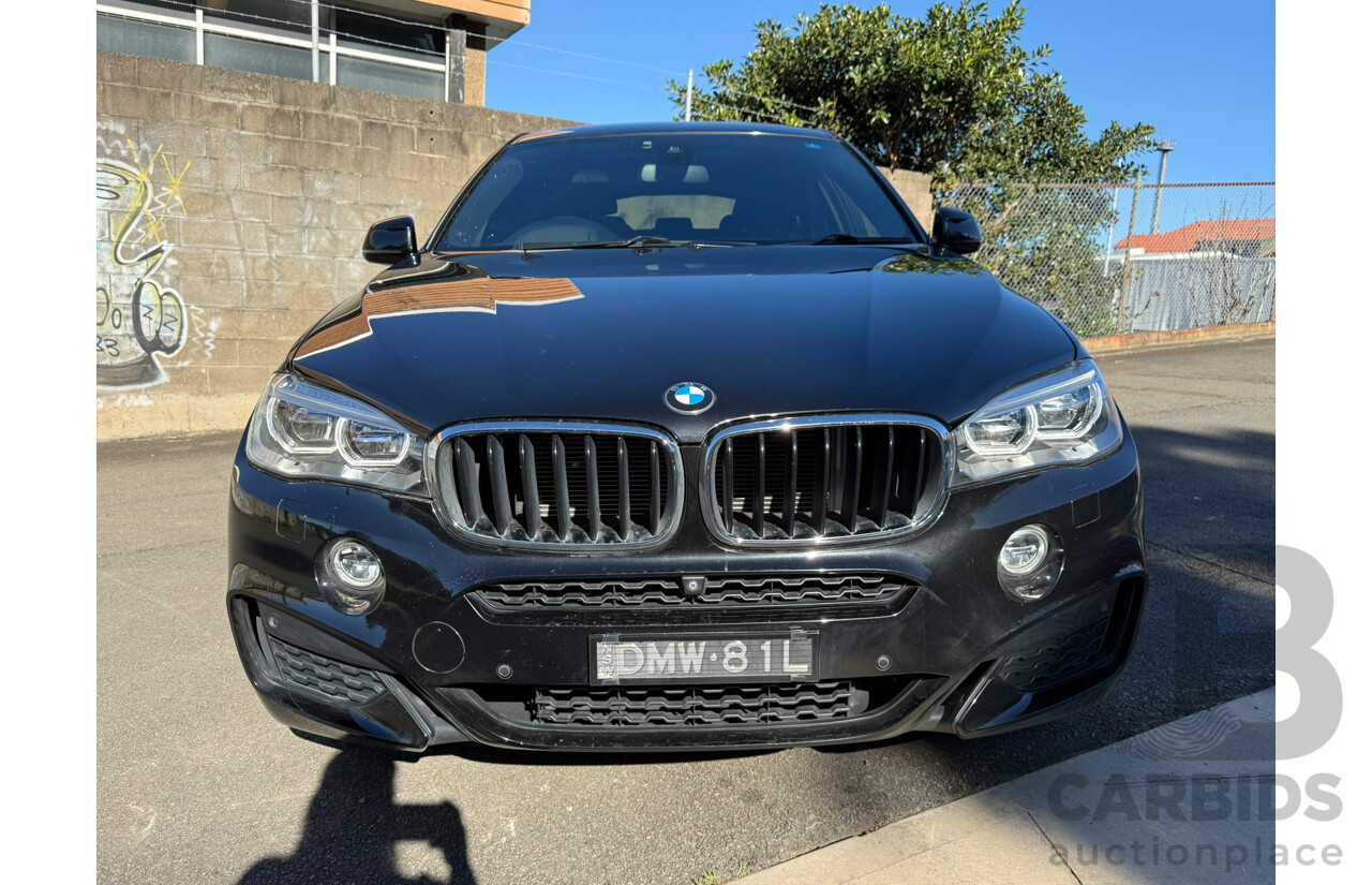 11/2016 Bmw X6 xDRIVE35i (AWD) F16 MY16 4D Coupe Black Sapphire Metallic 3.0L