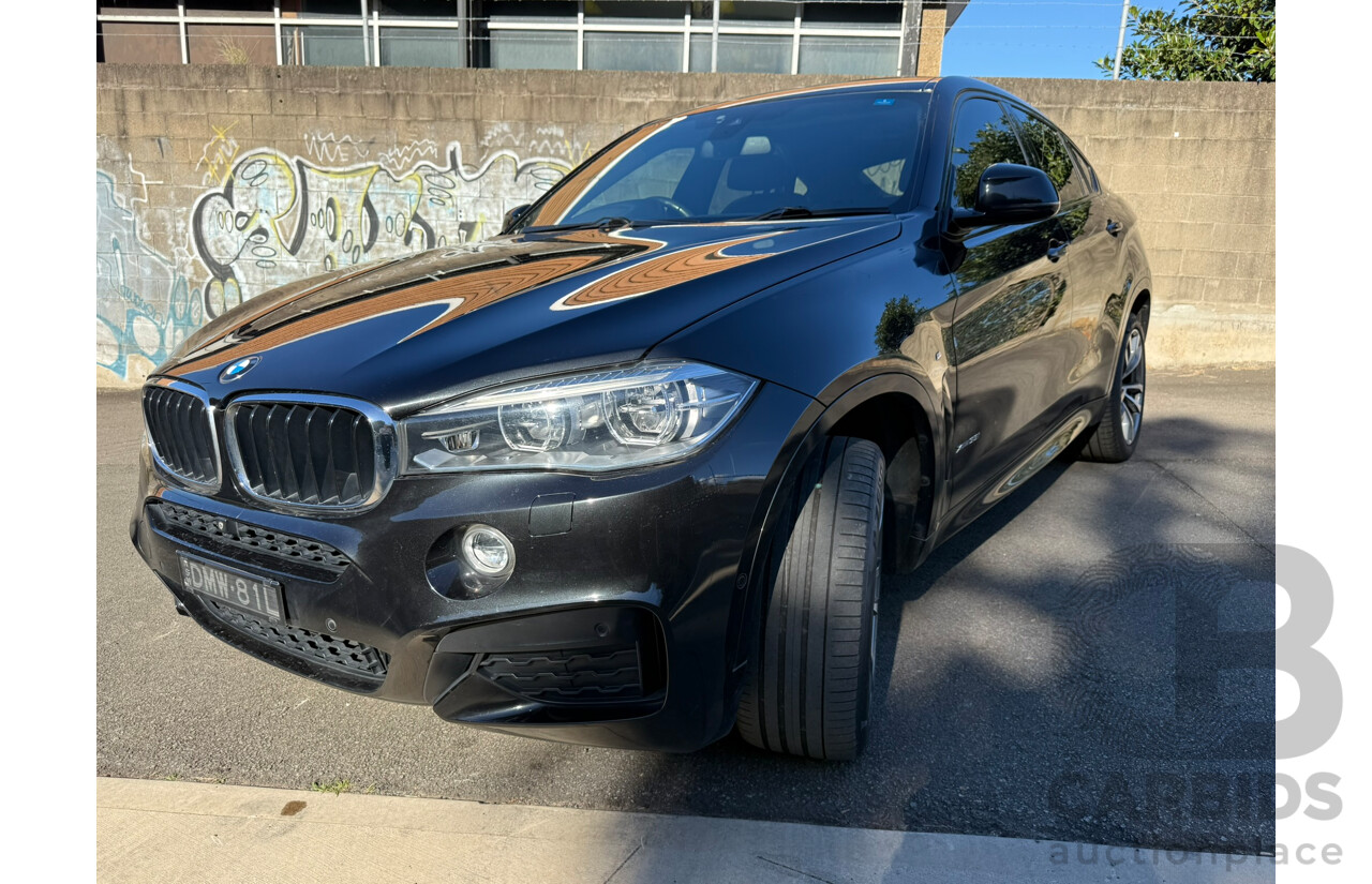 11/2016 Bmw X6 xDRIVE35i (AWD) F16 MY16 4D Coupe Black Sapphire Metallic 3.0L