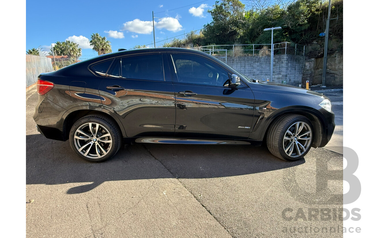 11/2016 Bmw X6 xDRIVE35i (AWD) F16 MY16 4D Coupe Black Sapphire Metallic 3.0L