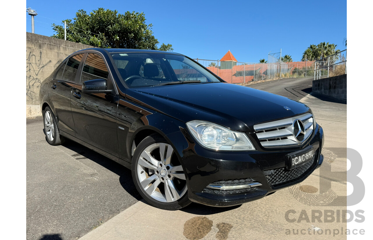 09/2011 Mercedes-Benz C200 CGI W204 MY10 UPGRADE 4D Sedan Obsidian Black Metallic 1.8L
