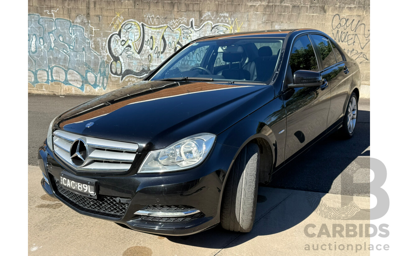09/2011 Mercedes-Benz C200 CGI W204 MY10 UPGRADE 4D Sedan Obsidian Black Metallic 1.8L