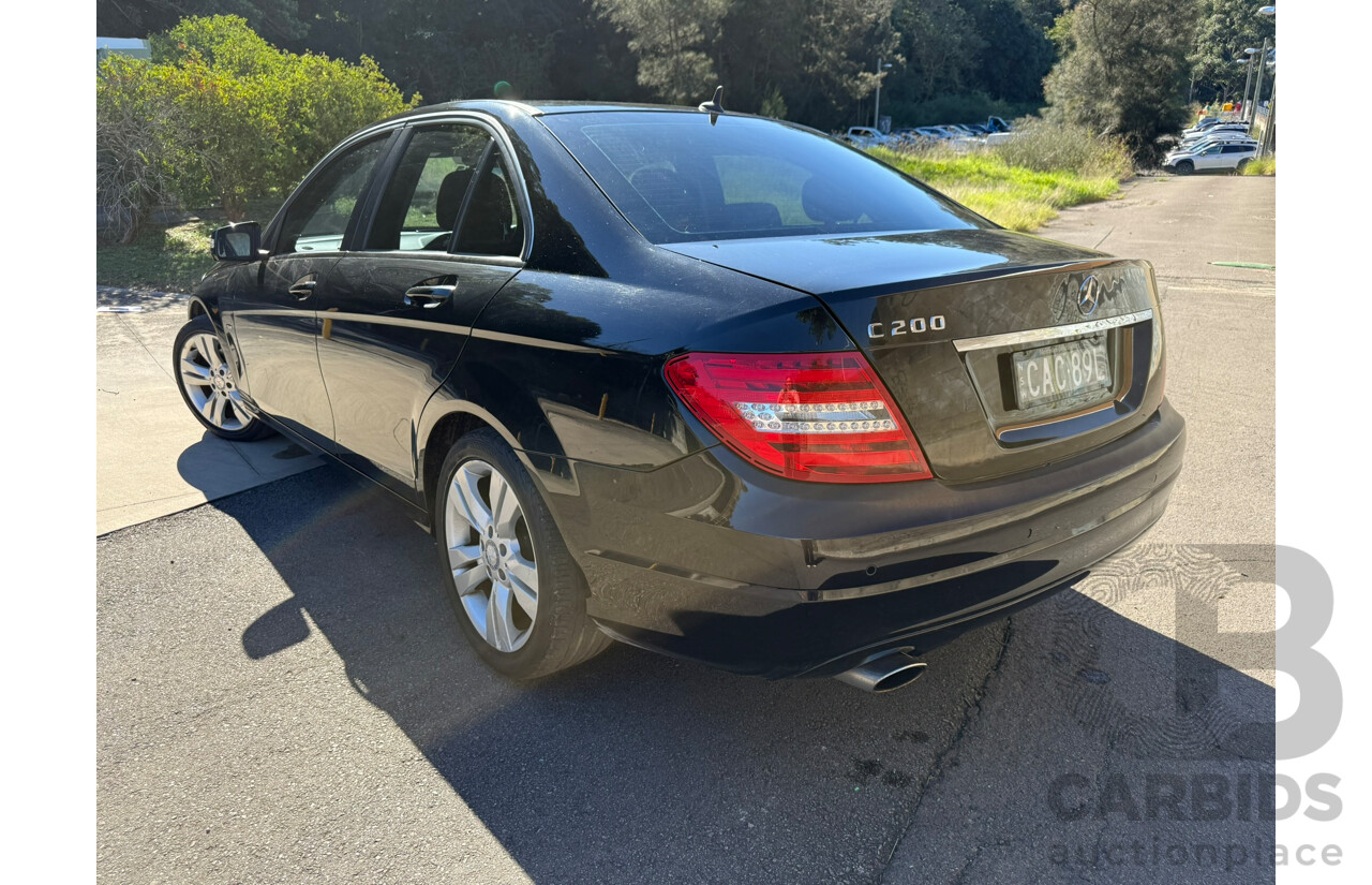 09/2011 Mercedes-Benz C200 CGI W204 MY10 UPGRADE 4D Sedan Obsidian Black Metallic 1.8L