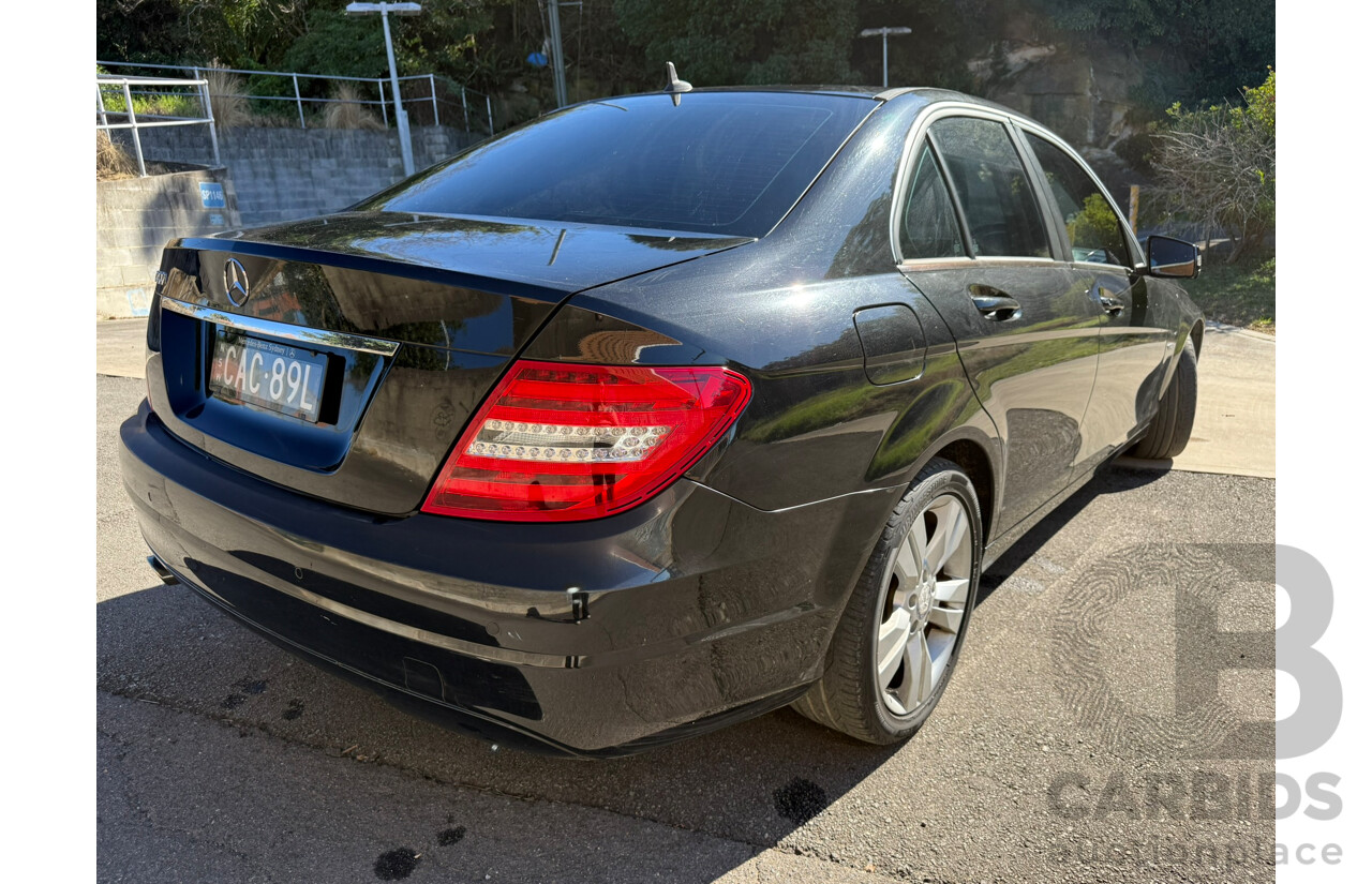 09/2011 Mercedes-Benz C200 CGI W204 MY10 UPGRADE 4D Sedan Obsidian Black Metallic 1.8L