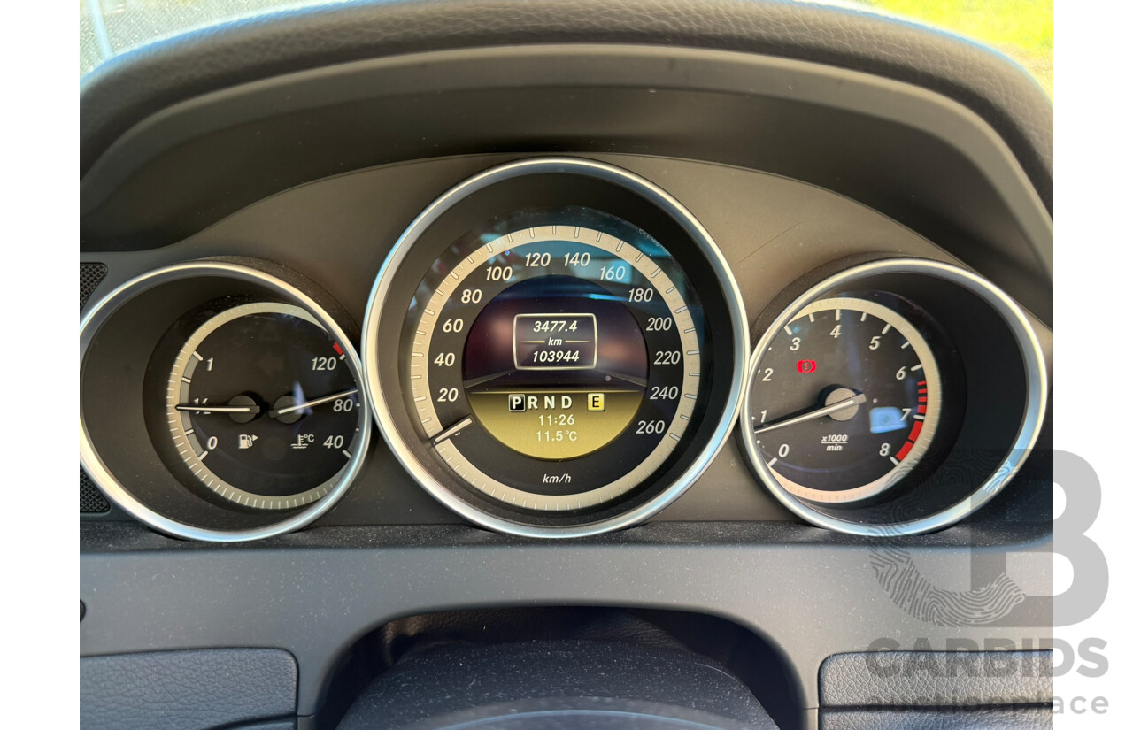 09/2011 Mercedes-Benz C200 CGI W204 MY10 UPGRADE 4D Sedan Obsidian Black Metallic 1.8L
