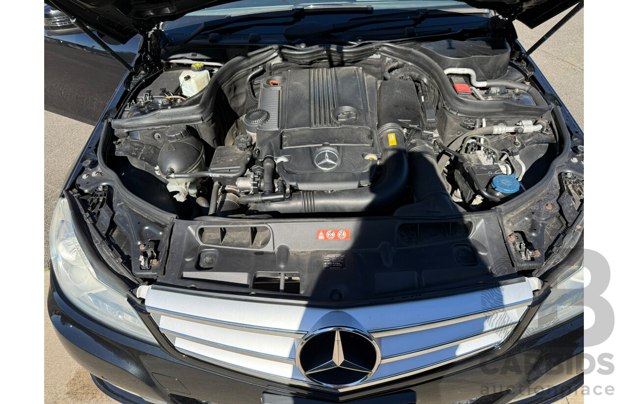 09/2011 Mercedes-Benz C200 CGI W204 MY10 UPGRADE 4D Sedan Obsidian Black Metallic 1.8L