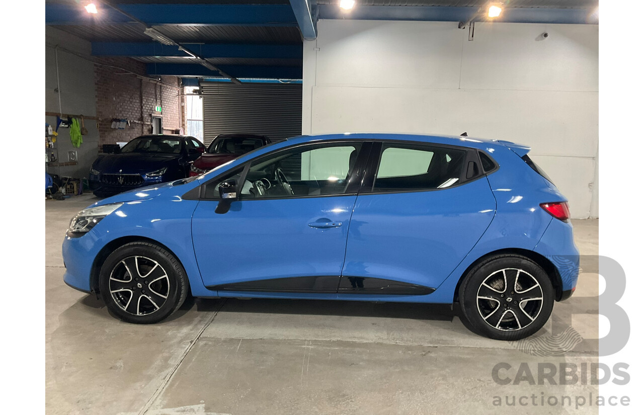 11/2015 Renault Clio Expression X98 5D Hatchback Blue Turbo 1.2L