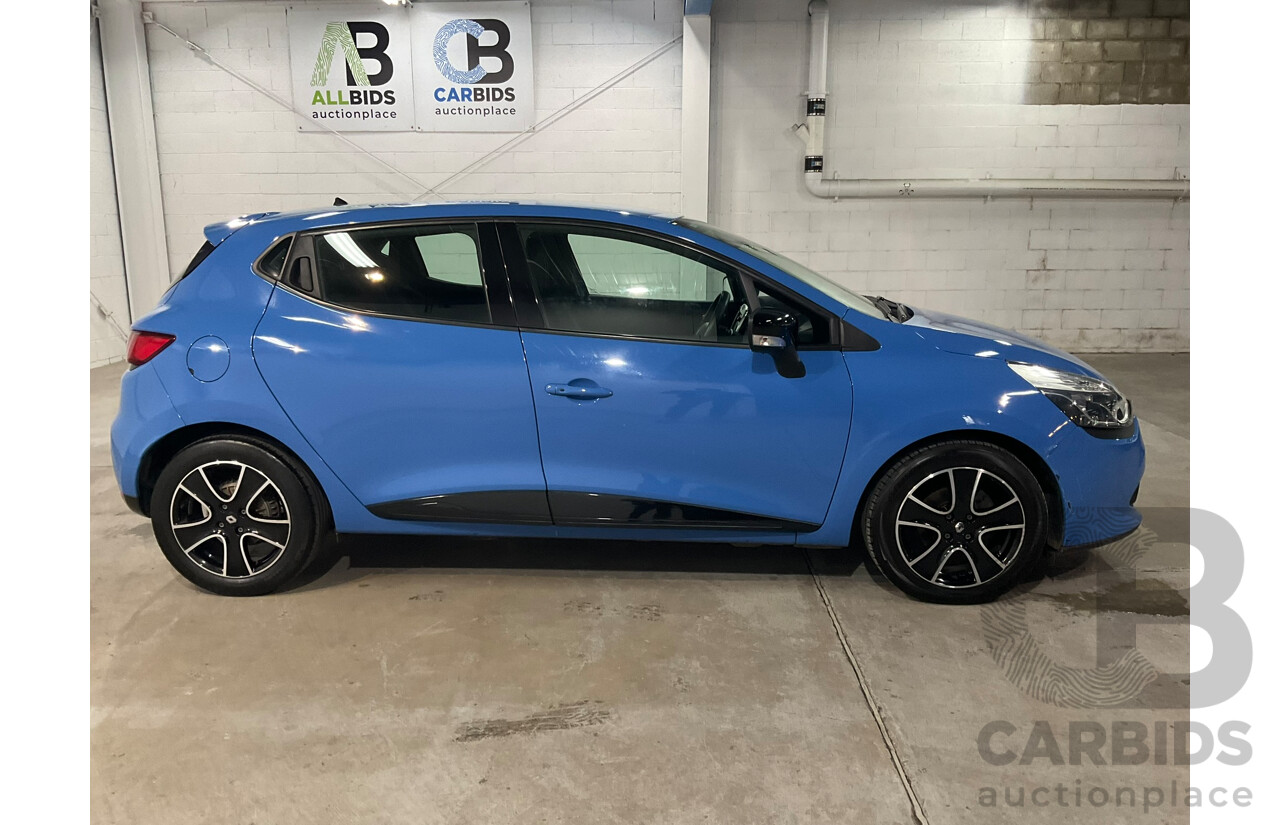 11/2015 Renault Clio Expression X98 5D Hatchback Blue Turbo 1.2L
