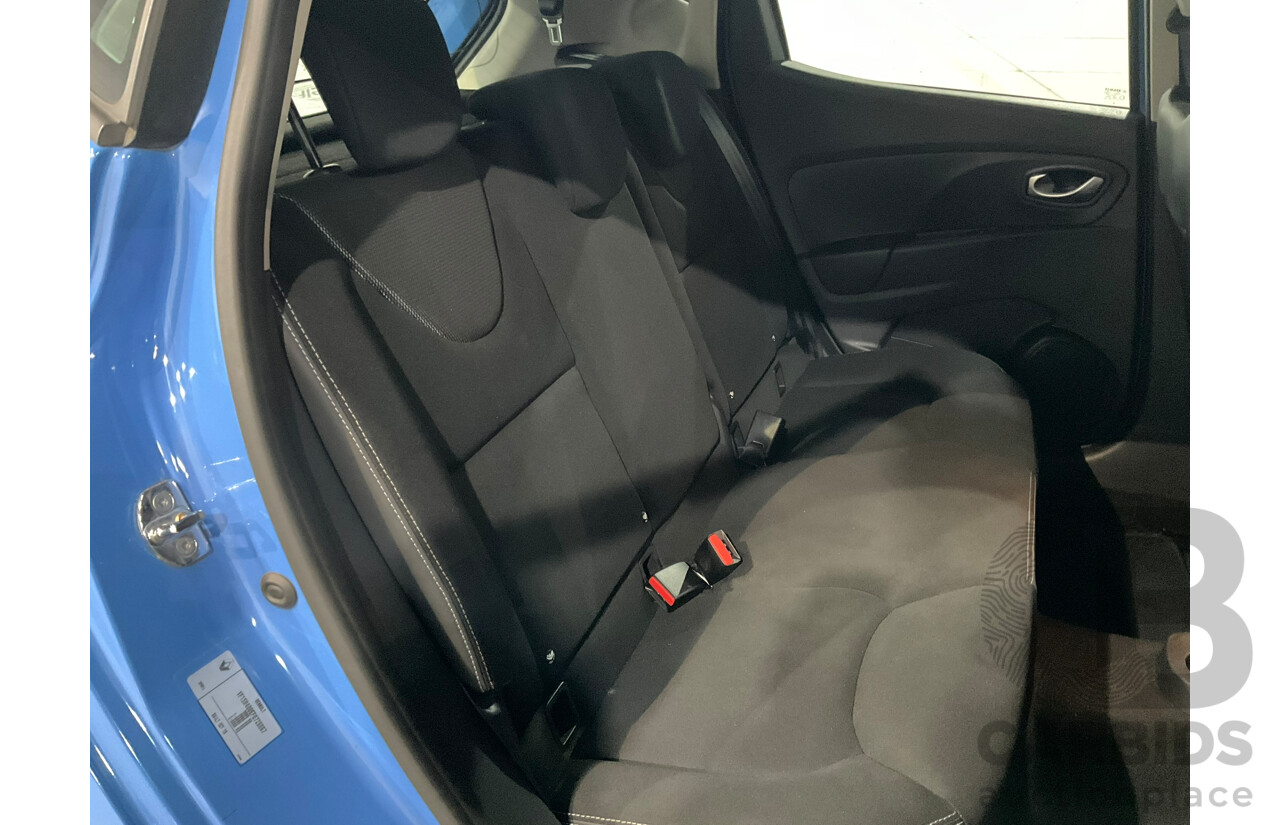 11/2015 Renault Clio Expression X98 5D Hatchback Blue Turbo 1.2L