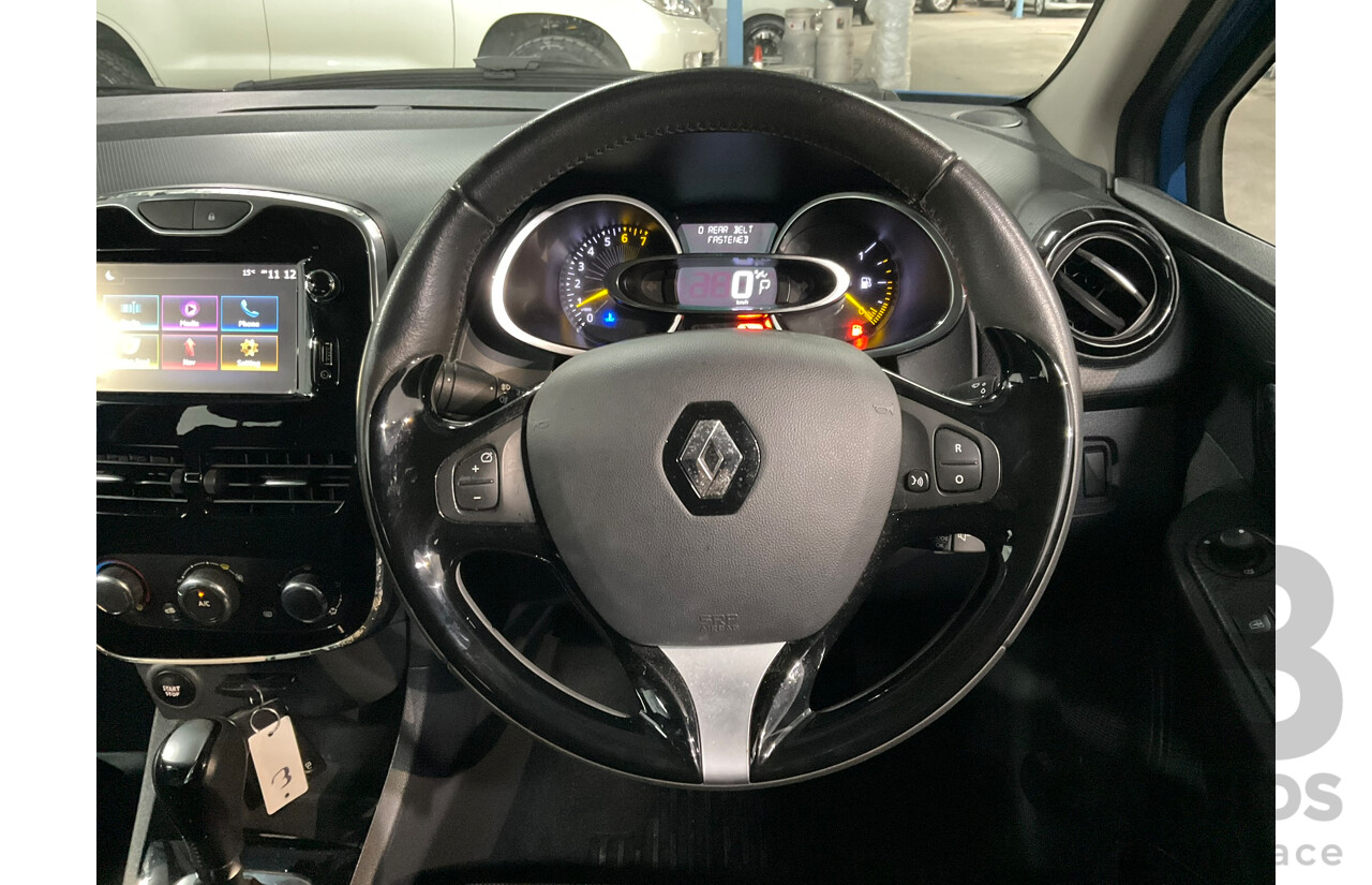 11/2015 Renault Clio Expression X98 5D Hatchback Blue Turbo 1.2L