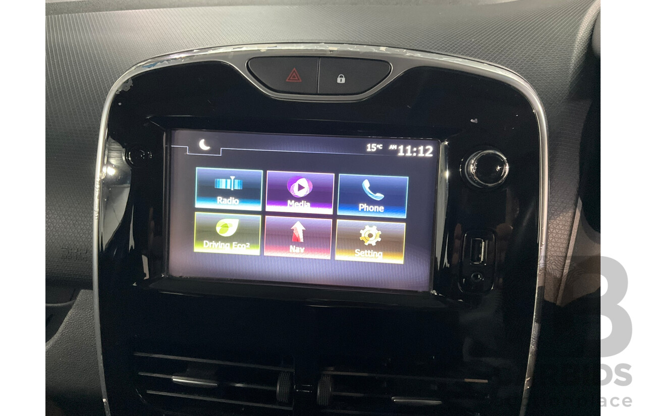 11/2015 Renault Clio Expression X98 5D Hatchback Blue Turbo 1.2L