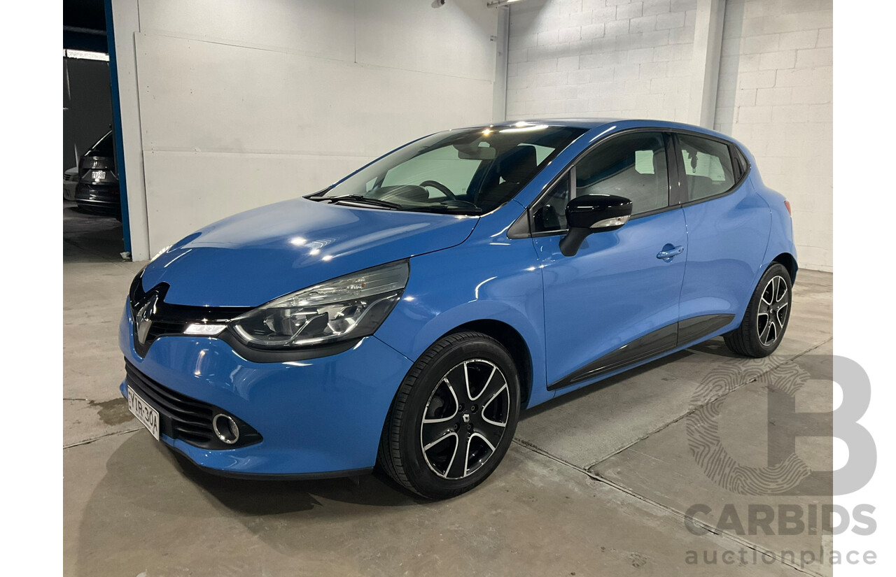 11/2015 Renault Clio Expression X98 5D Hatchback Blue Turbo 1.2L