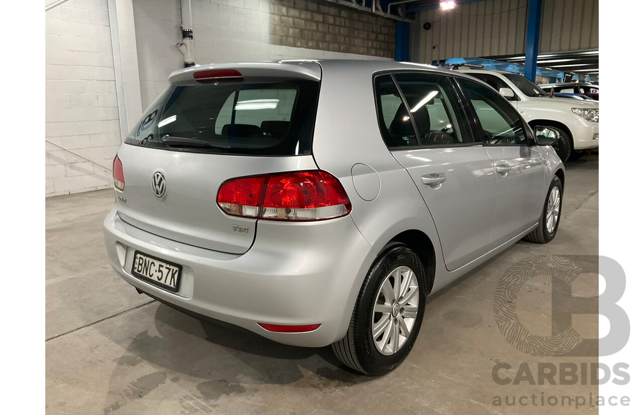 01/2010 Volkswagen Golf 77 TDI Trendline 1K MY10 5D Hatchback Silver Turbo Diesel 1.6L