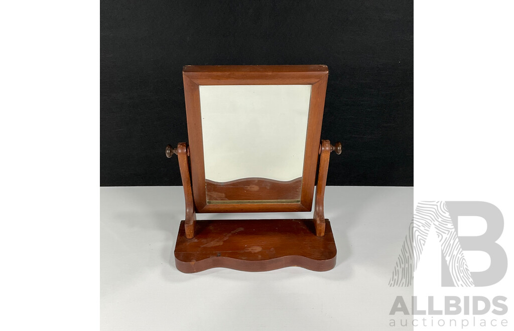 Vintage Timber Shaving Mirror
