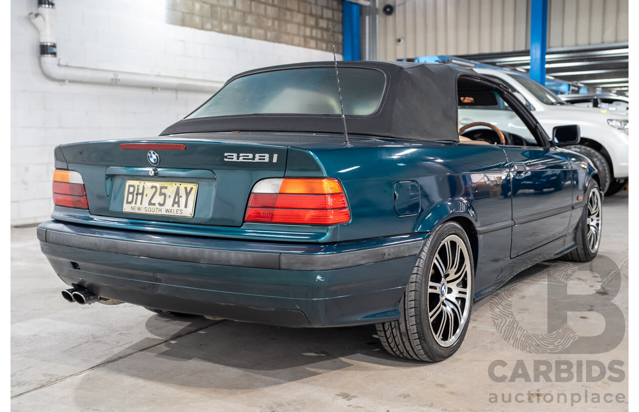 06/1996 BMW 328i E36 2d Convertible Bostongruen Green Metallic 2.8L