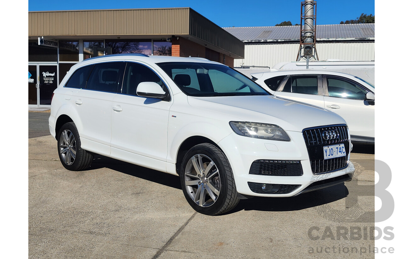 04/2011 Audi Q7 3.0 TDI Quattro MY11 4d Wagon White 3.0L