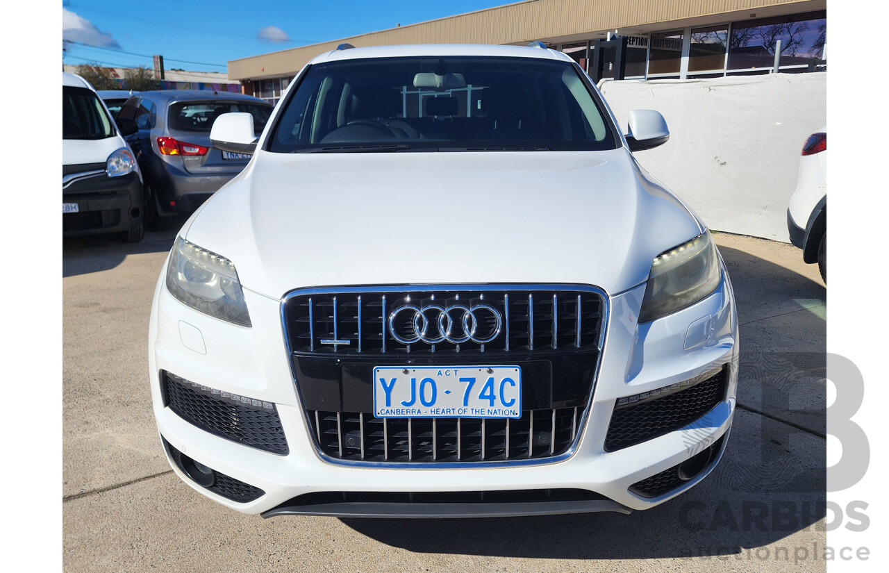 04/2011 Audi Q7 3.0 TDI Quattro MY11 4d Wagon White 3.0L