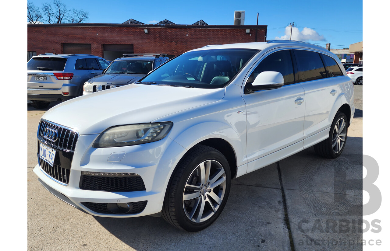 04/2011 Audi Q7 3.0 TDI Quattro MY11 4d Wagon White 3.0L