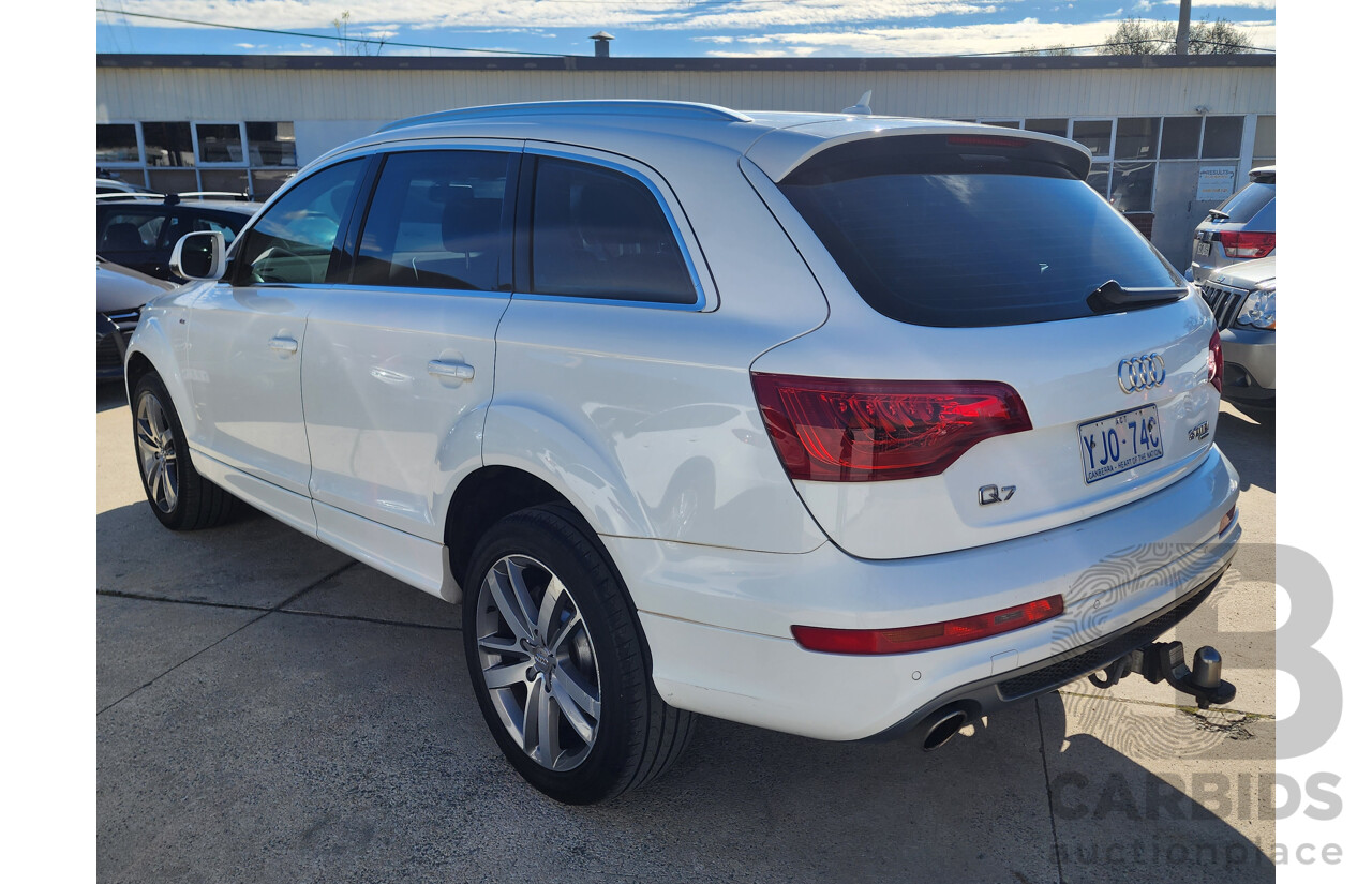 04/2011 Audi Q7 3.0 TDI Quattro MY11 4d Wagon White 3.0L