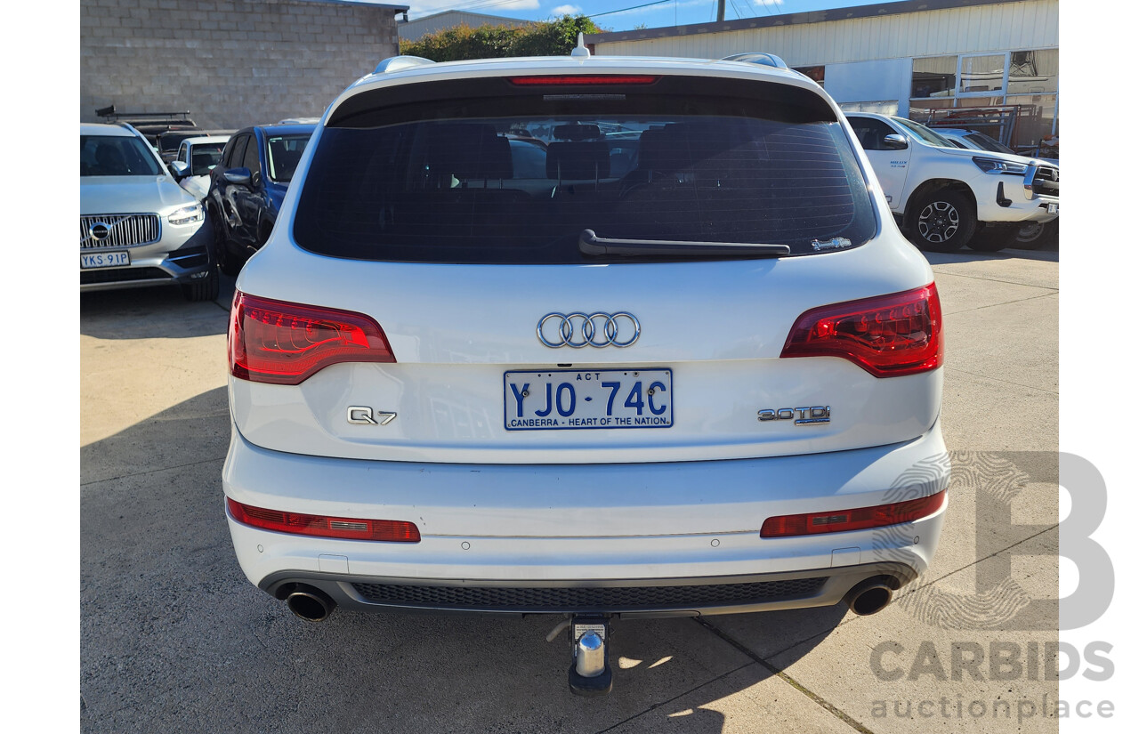 04/2011 Audi Q7 3.0 TDI Quattro MY11 4d Wagon White 3.0L