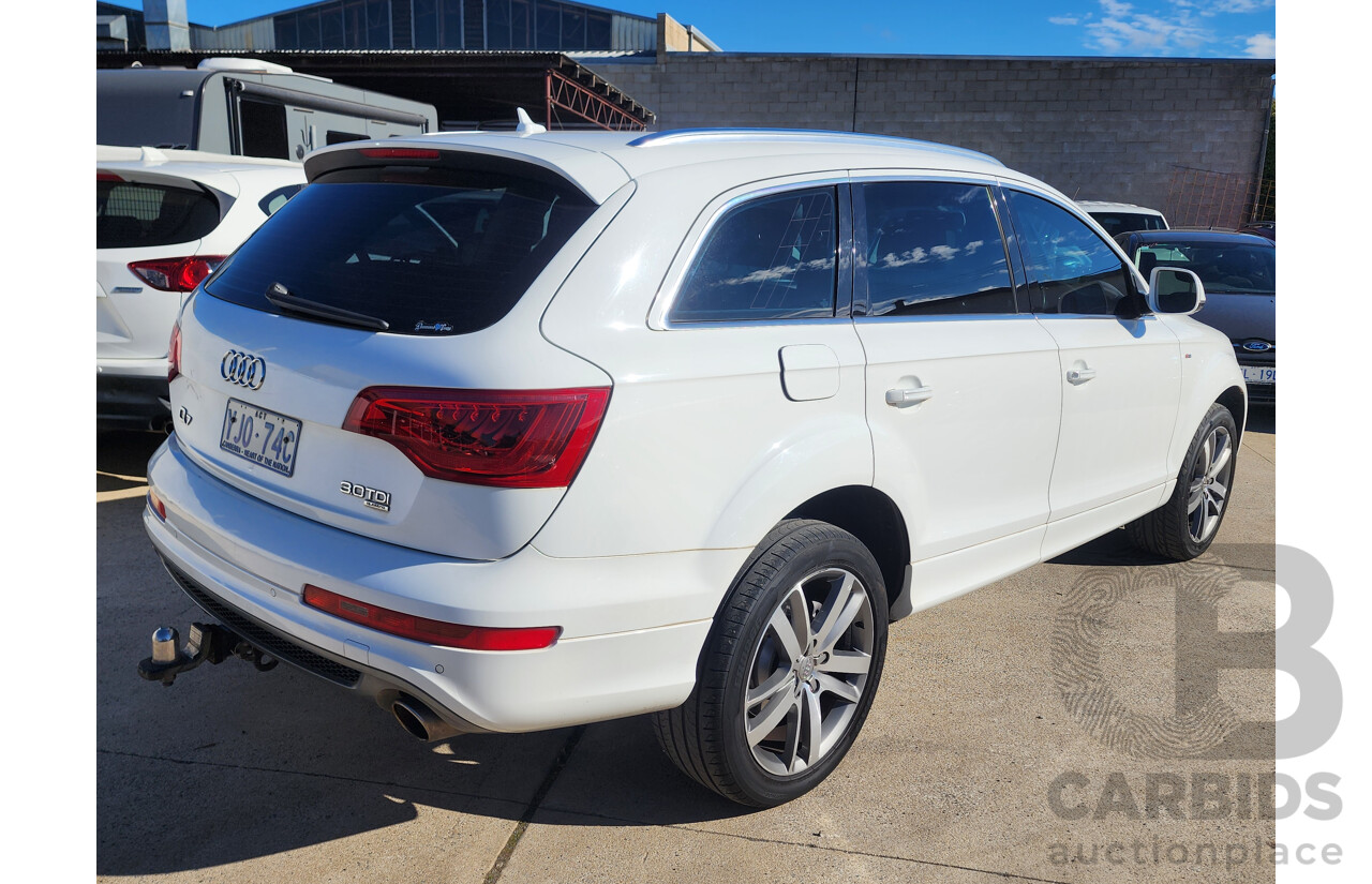 04/2011 Audi Q7 3.0 TDI Quattro MY11 4d Wagon White 3.0L