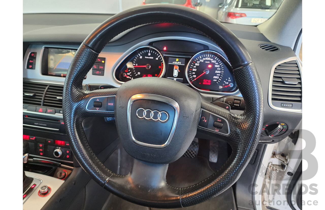 04/2011 Audi Q7 3.0 TDI Quattro MY11 4d Wagon White 3.0L