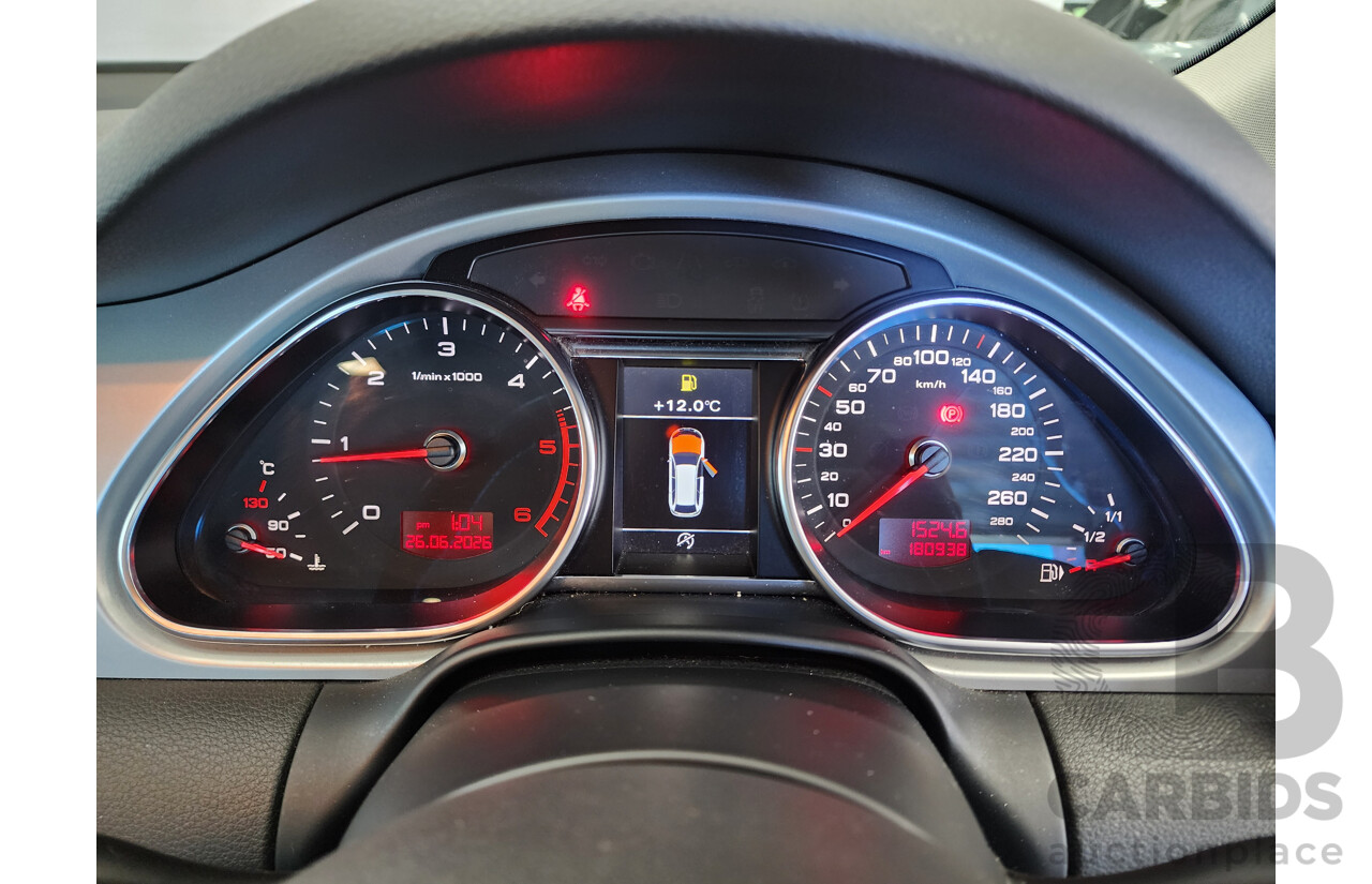 04/2011 Audi Q7 3.0 TDI Quattro MY11 4d Wagon White 3.0L