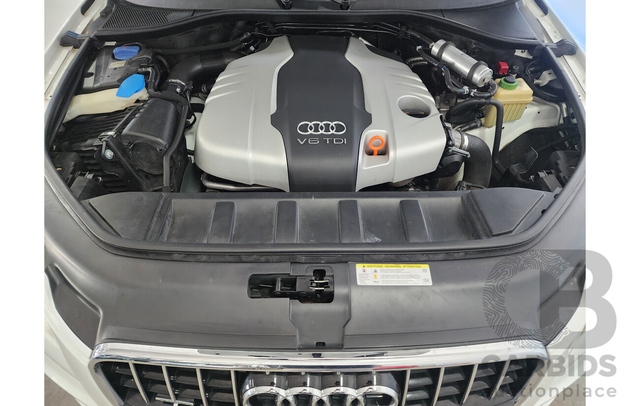 04/2011 Audi Q7 3.0 TDI Quattro MY11 4d Wagon White 3.0L