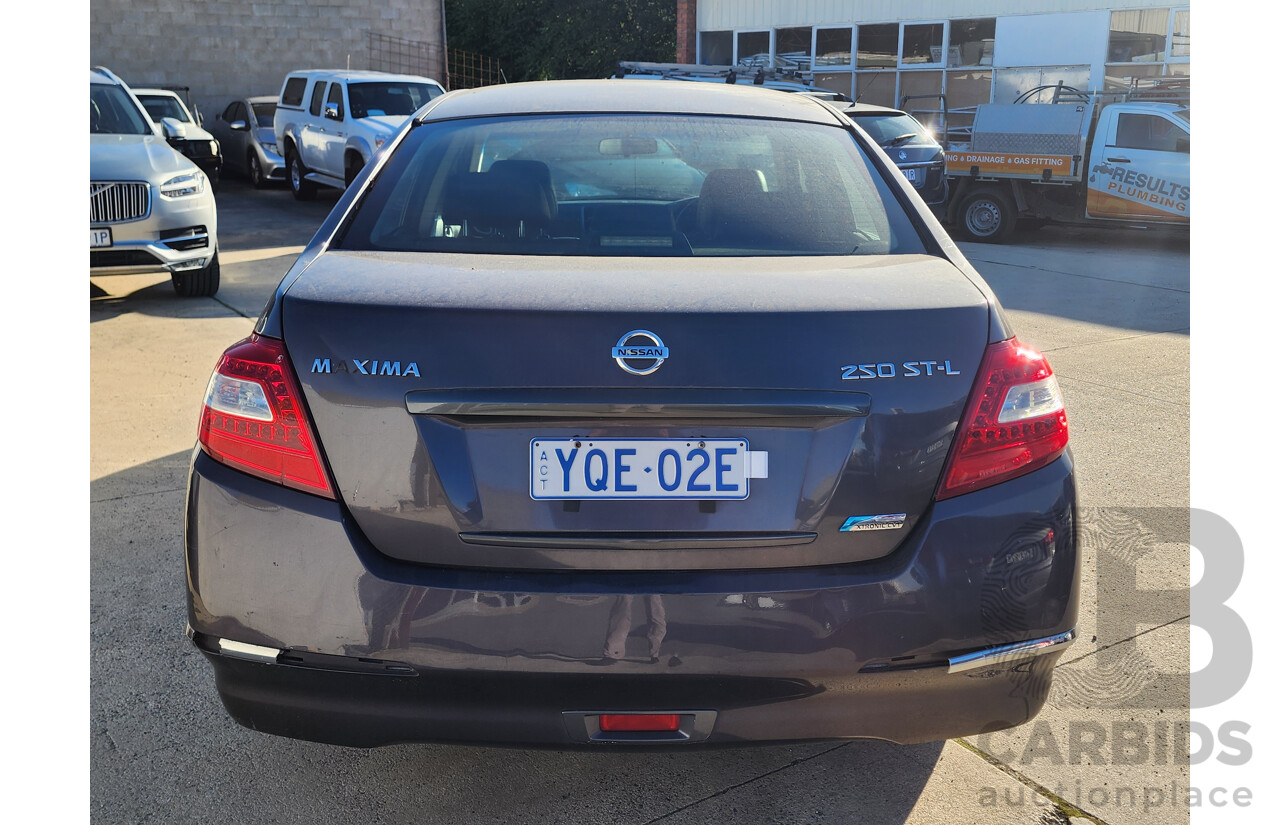 10/2011 Nissan Maxima 250 ST-L J32 4d Sedan Grey 2.5L