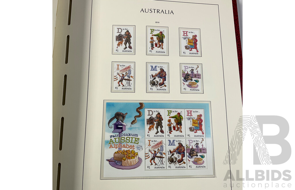 Leuchtturm Album of Australian 2019/2020 Stamps, Mints, Mini Sheets, Sets