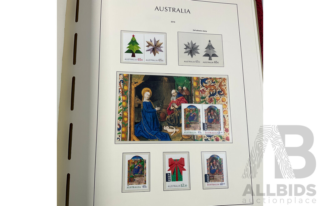 Leuchtturm Album of Australian 2019/2020 Stamps, Mints, Mini Sheets, Sets