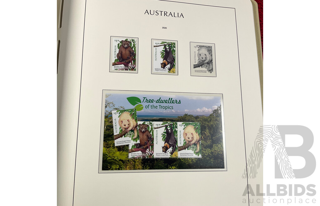Leuchtturm Album of Australian 2019/2020 Stamps, Mints, Mini Sheets, Sets