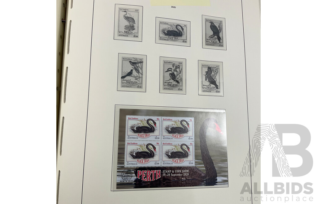 Leuchtturm Album of Australian 2019/2020 Stamps, Mints, Mini Sheets, Sets