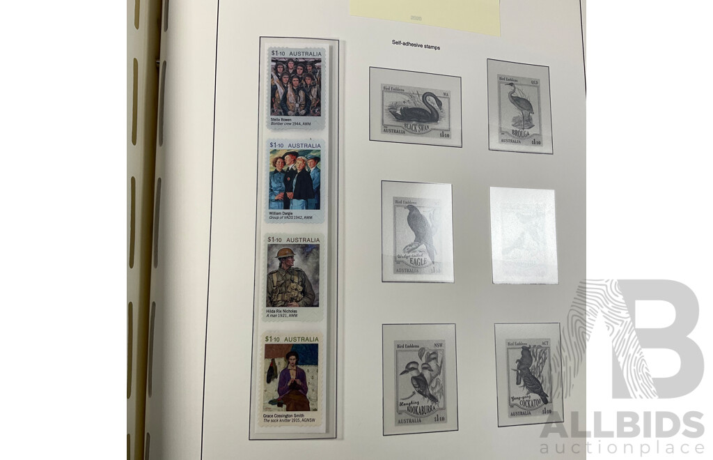 Leuchtturm Album of Australian 2019/2020 Stamps, Mints, Mini Sheets, Sets