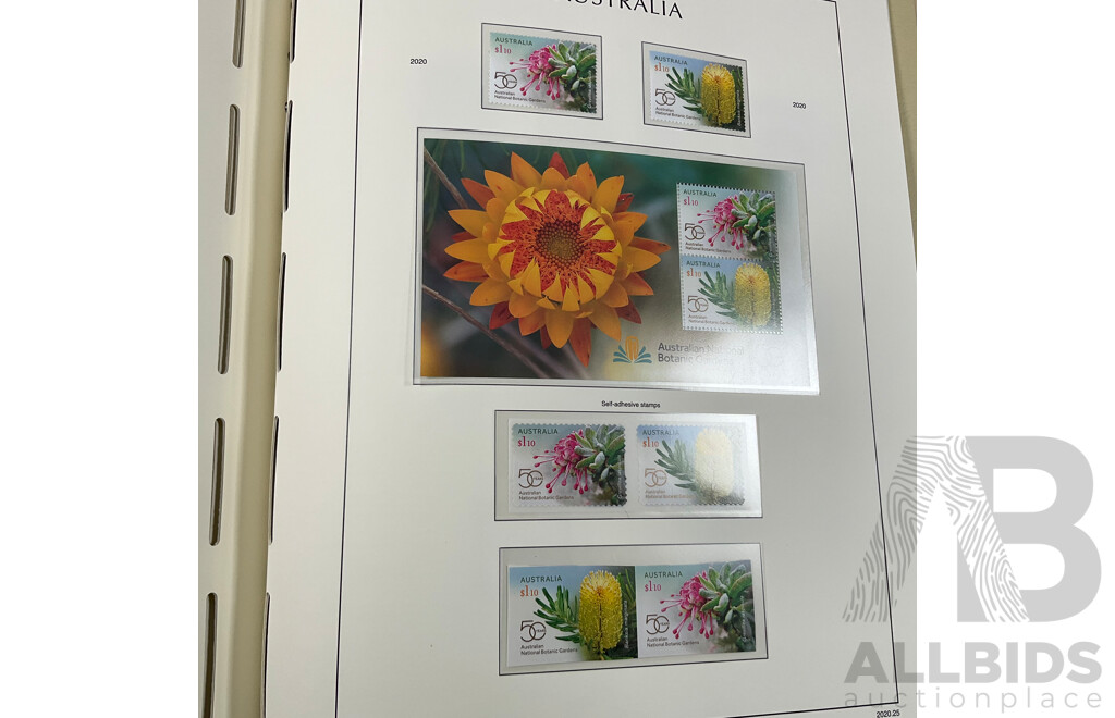 Leuchtturm Album of Australian 2019/2020 Stamps, Mints, Mini Sheets, Sets