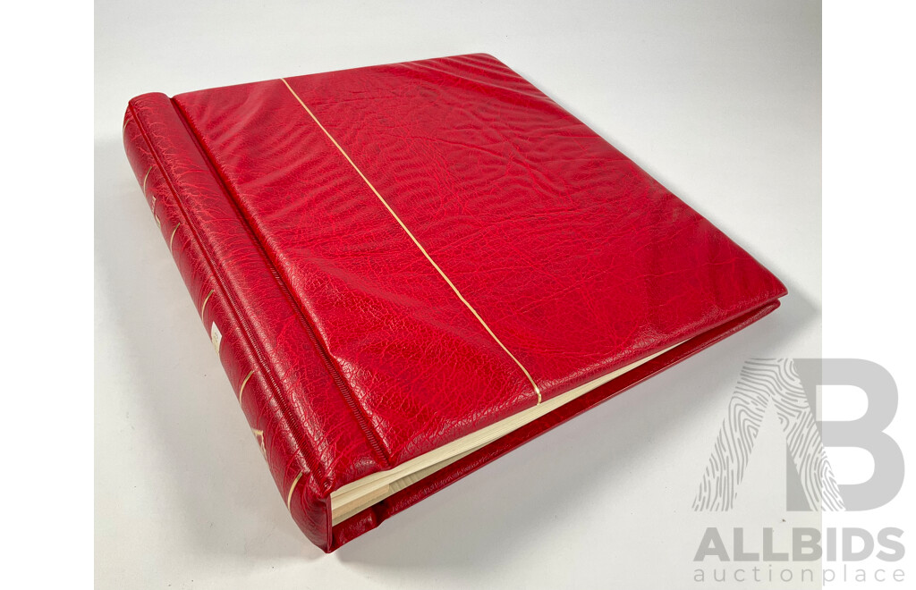 Leuchtturm Light House Album of Australian Predecimal Stamps Spanning 1913 to 1965 Including Mints and Sets