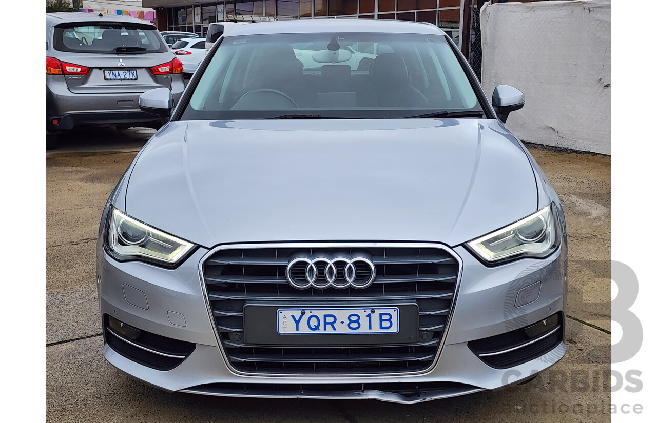 06/2015 Audi A3 Sportback 1.8 TFSI Ambition 8V MY15 5d Hatchback Silver 1.8L