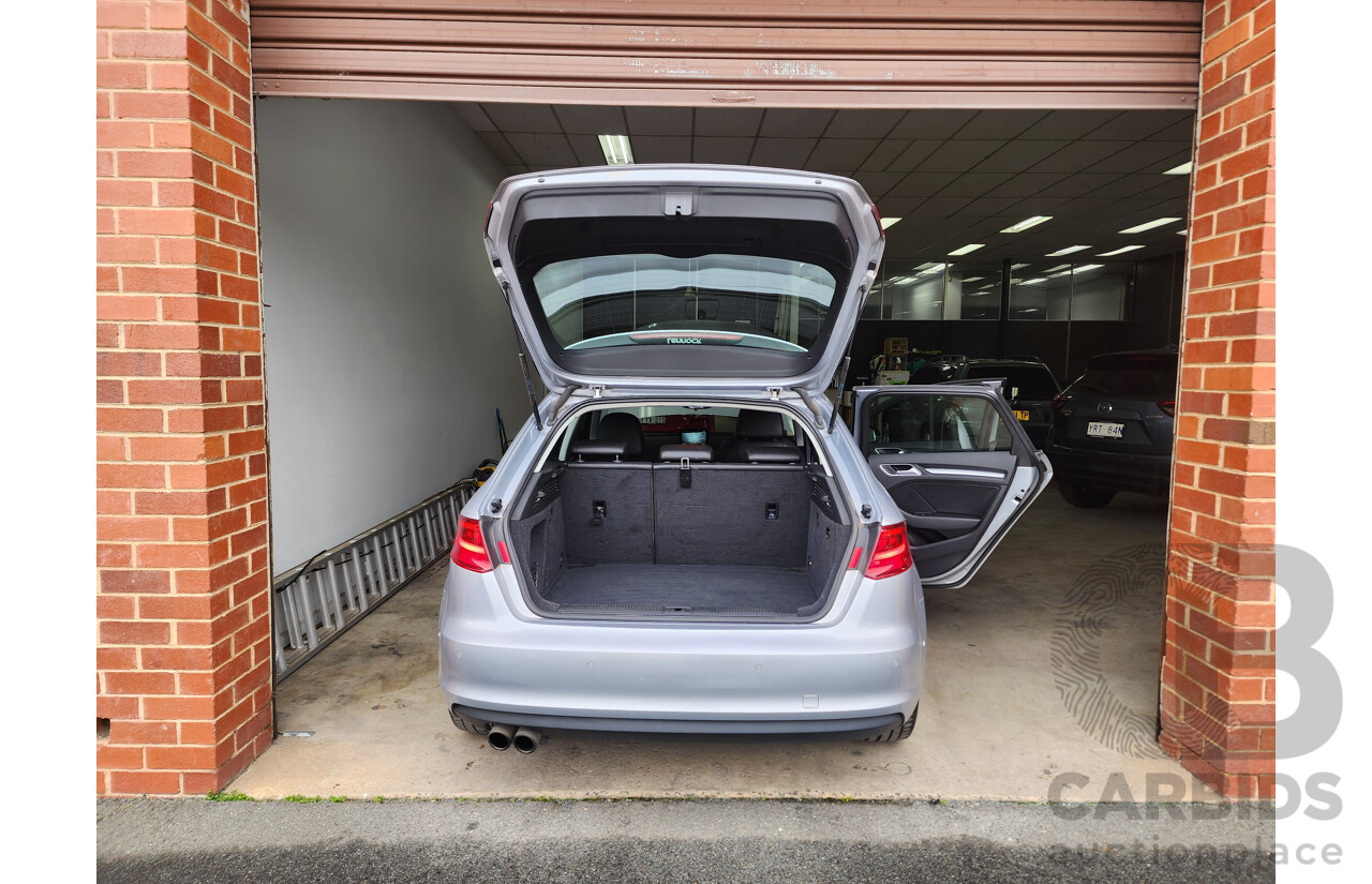 06/2015 Audi A3 Sportback 1.8 TFSI Ambition 8V MY15 5d Hatchback Silver 1.8L