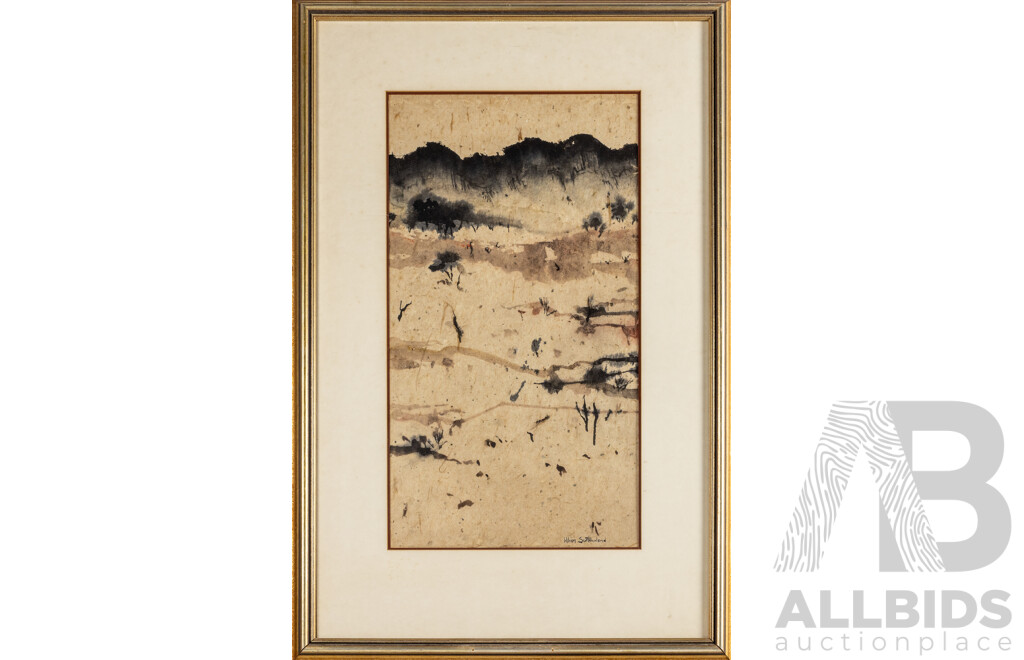 Lilian Sutherland, (20th Century, Australian, Active c1950-80s), At the Fliners 2, Wonderful Original Vintage Watercolour, 91H x 61W cm (frame)