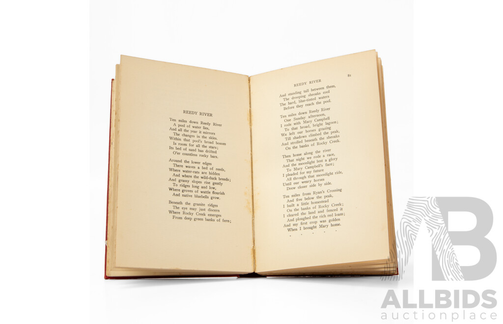 Antique First Edition Complete Three-Volume Set of Poetical Works of Henry Lawson, Published Angus & Robertson Ltd, 1925 (3)
