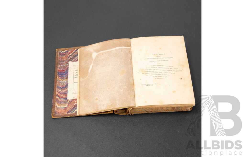 Antique Volume of  Cook's Voyages, Compiled and Edited by John Barrow, Published by Adam & Charles Black (Edinburgh), 1865
