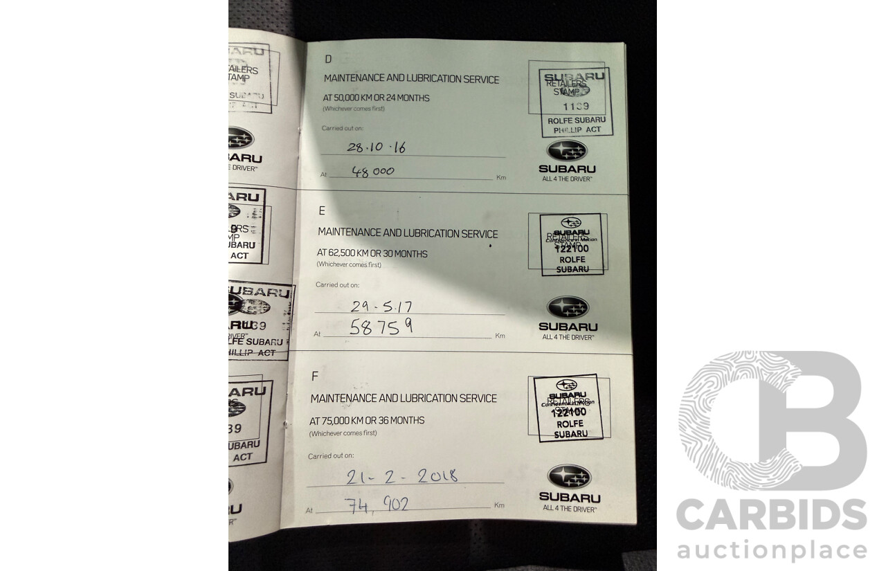 11/2013 Subaru Outback 2.5i MY13 4d Wagon Silver 2.5L