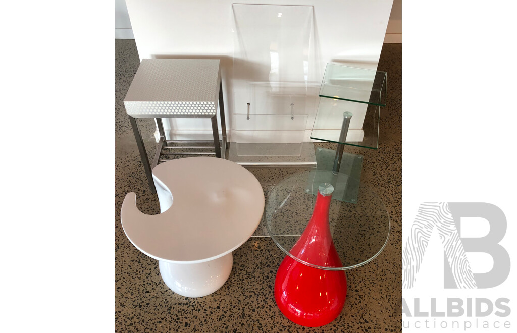 Comtemporary Side Tables Lot of 5
