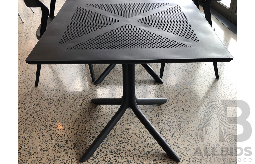 2 Cafe Tables + 8 Chairs