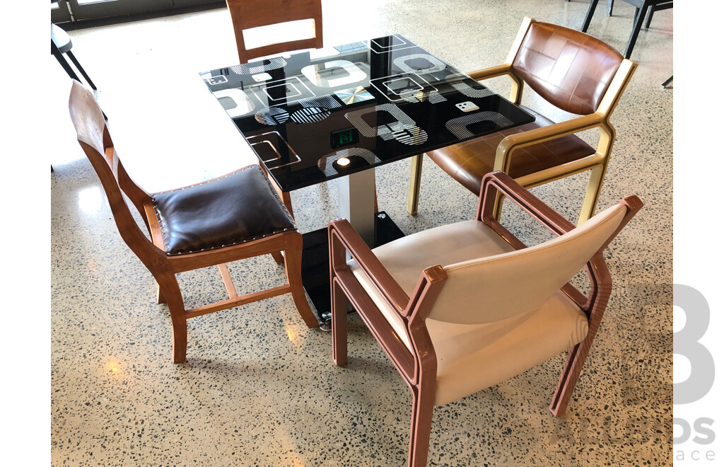 Contempory Cafe Table + 4 Chairs