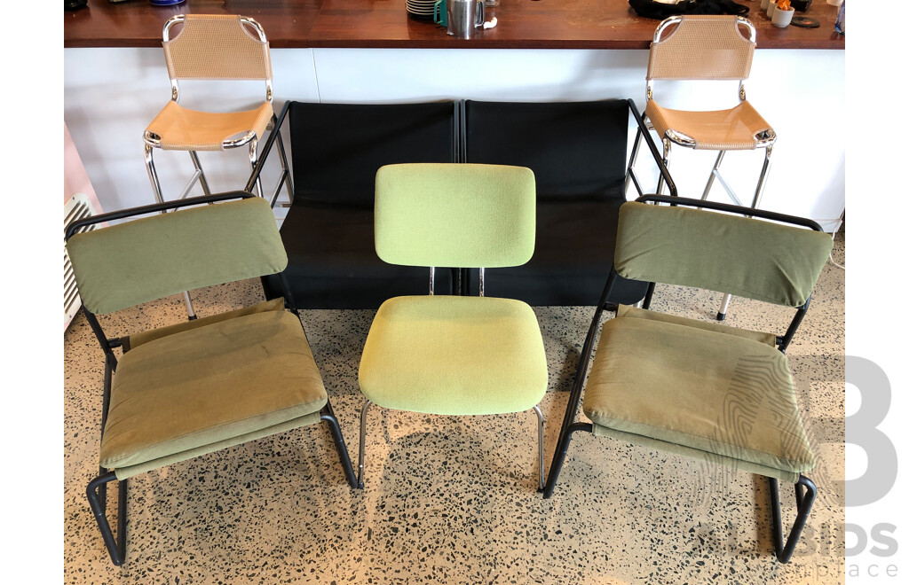 Occasional Chairs + Stools - Lot of 8