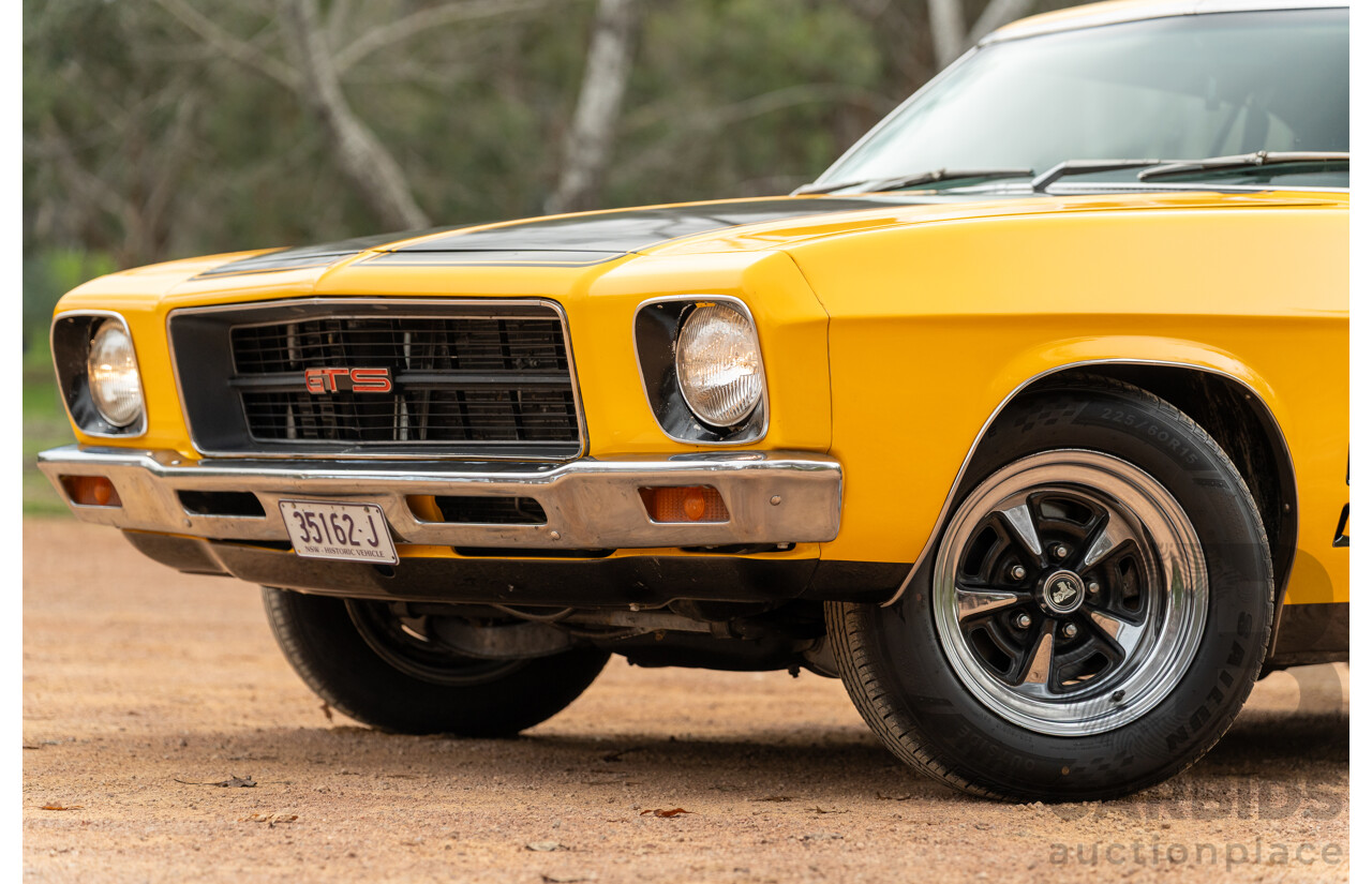11/1973 Holden HQ Monaro LS 2d Coupe Yellow / Black LS1 V8 5.7L - Modified