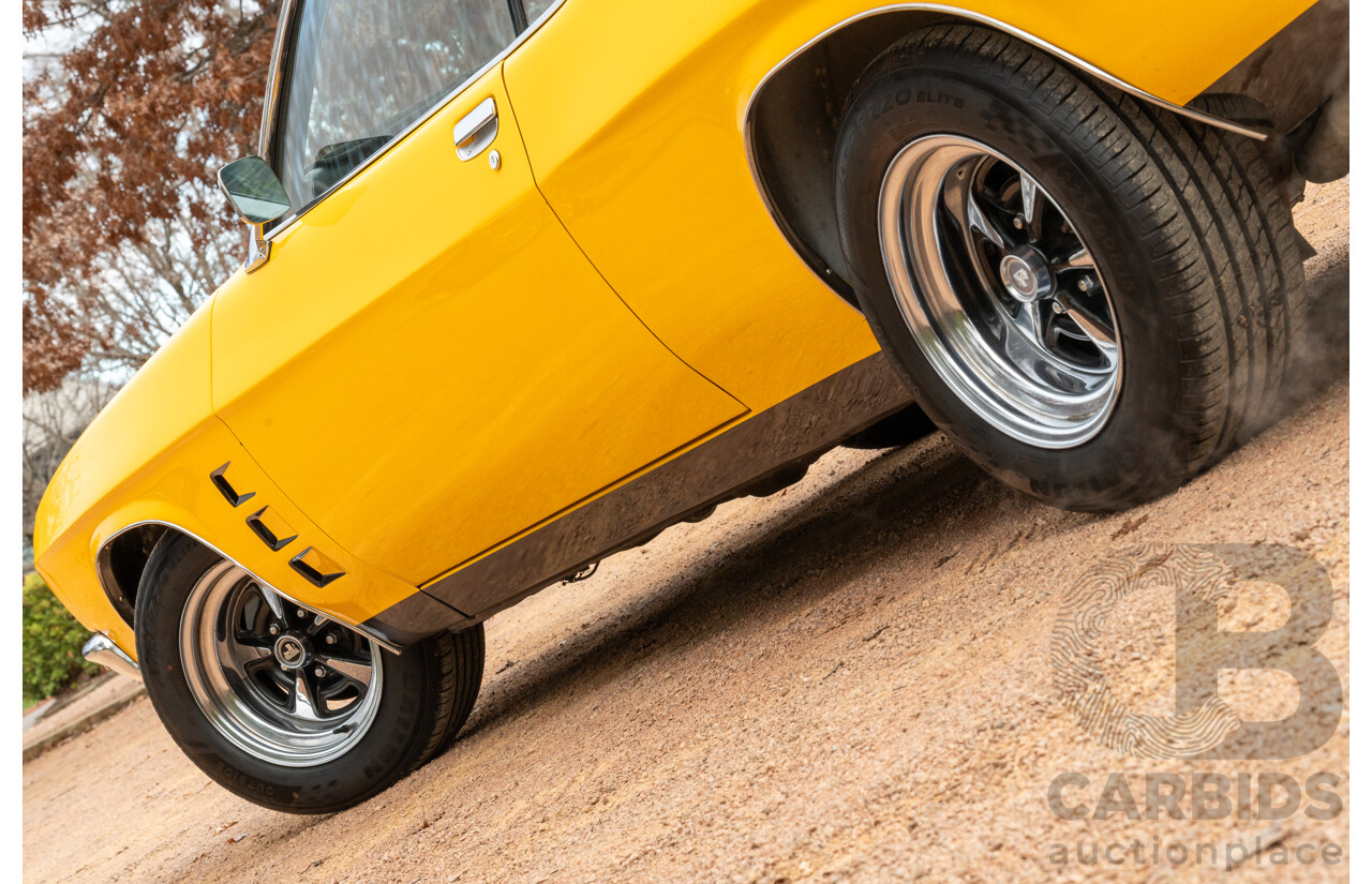 11/1973 Holden HQ Monaro LS 2d Coupe Yellow / Black LS1 V8 5.7L - Modified