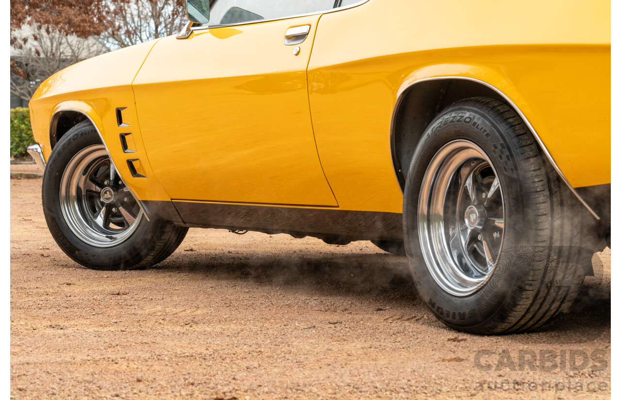 11/1973 Holden HQ Monaro LS 2d Coupe Yellow / Black LS1 V8 5.7L - Modified