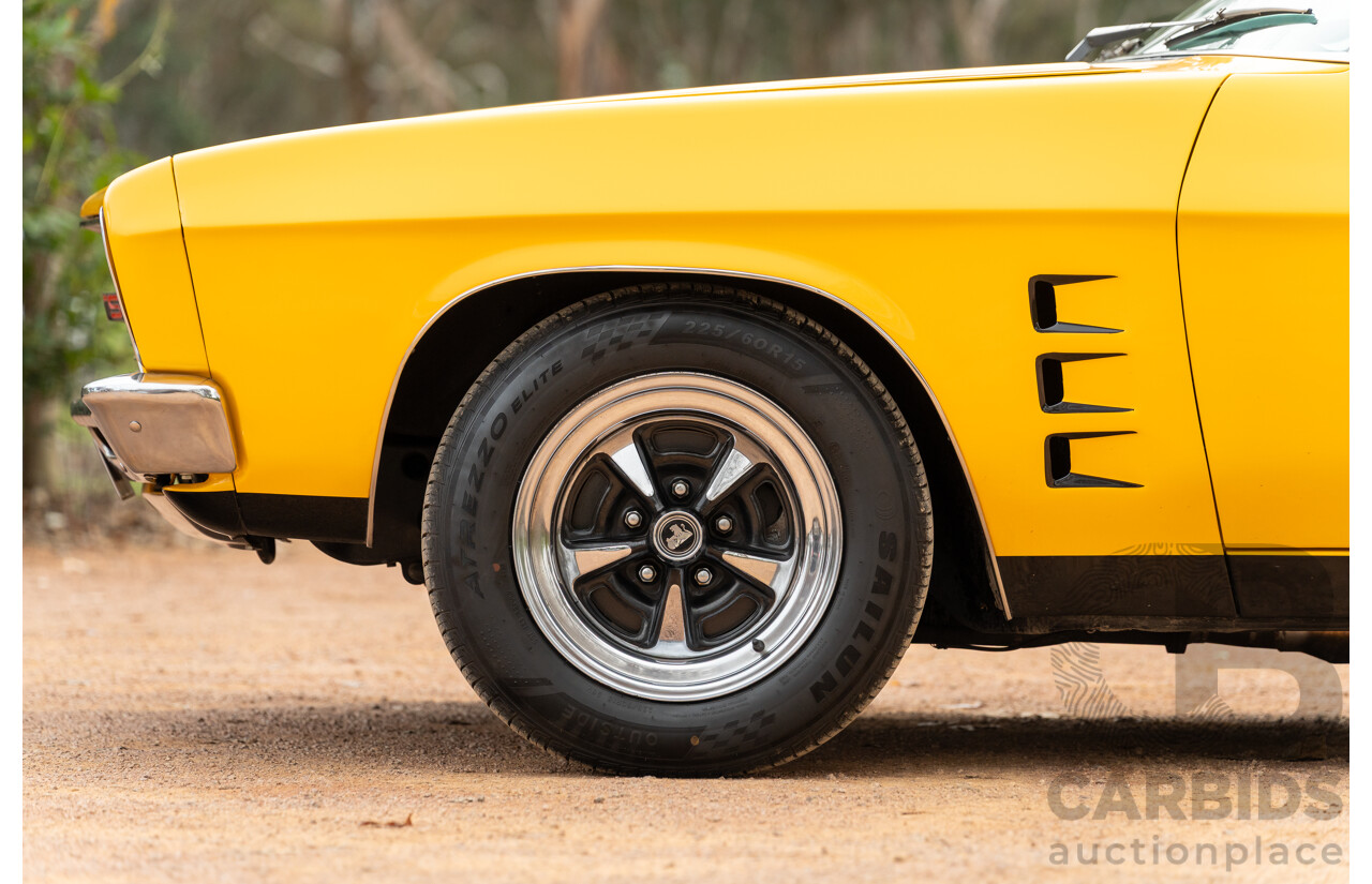 11/1973 Holden HQ Monaro LS 2d Coupe Yellow / Black LS1 V8 5.7L - Modified