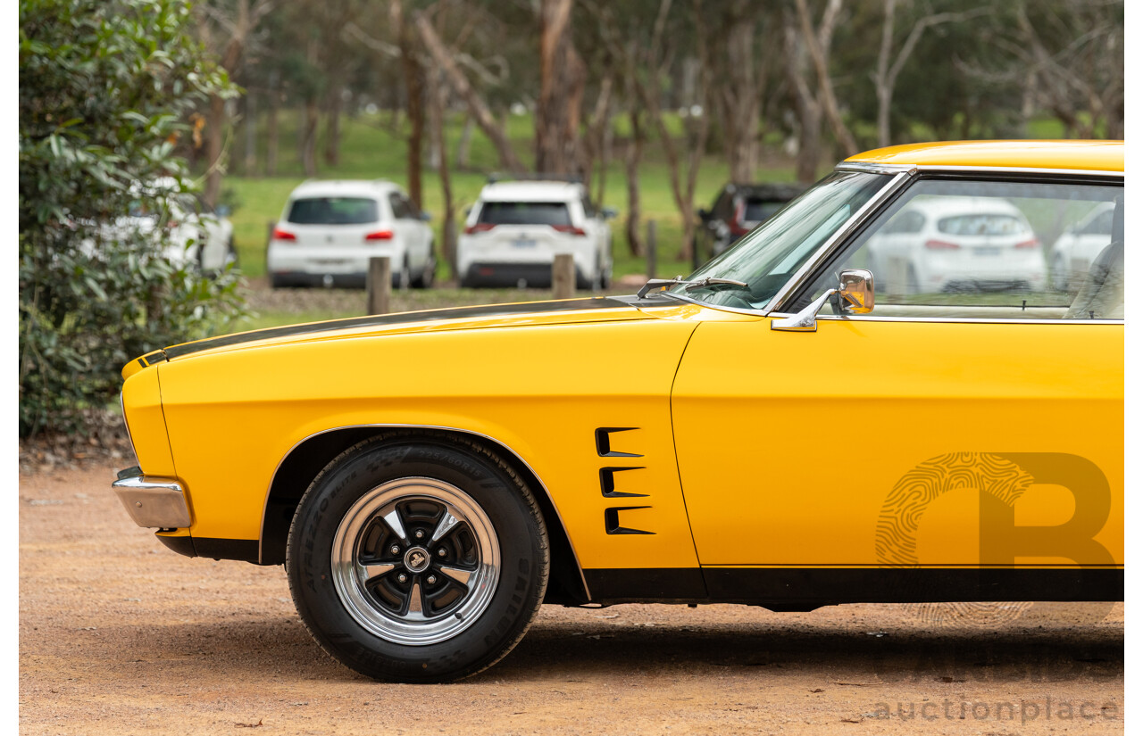 11/1973 Holden HQ Monaro LS 2d Coupe Yellow / Black LS1 V8 5.7L - Modified